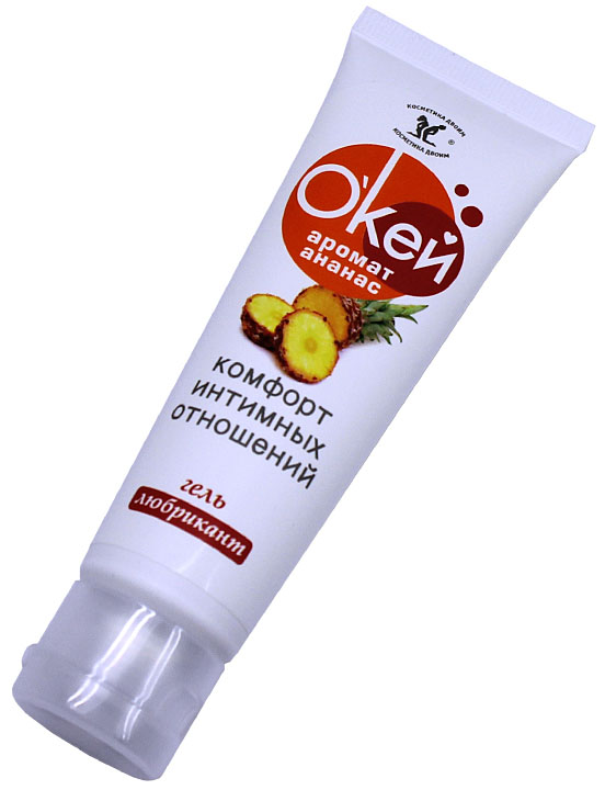 картинка Гель-смазка «О'кей аромат ананас», 50 г от магазина ErosMania