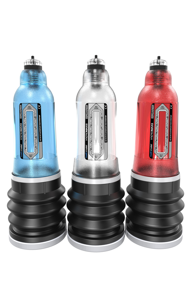 картинка Помпа для пениса Bathmate HYDROMAX5, ABS пластик, голубая, 26 см (аналог Hydromax X20) от магазина ErosMania