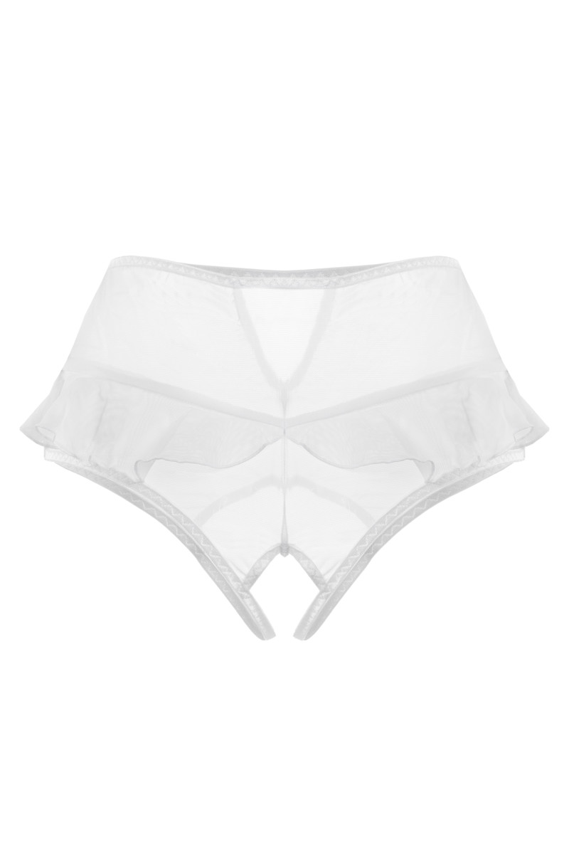картинка Эротические трусики с высокой посадкой Erolanta Lana, белый (42-44) от магазина ErosMania