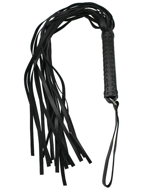 картинка Флогер, ручка плетёная, с жёстким хвостом от магазина ErosMania