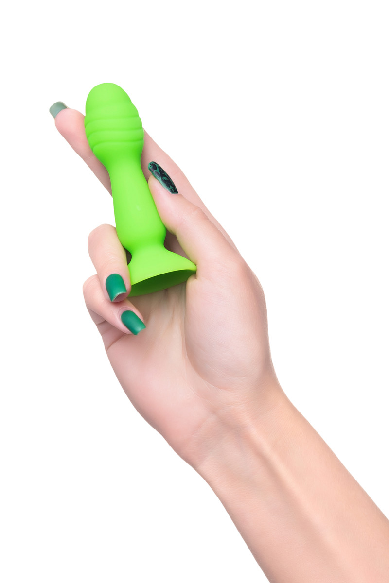 картинка Анальная втулка A-Toys by TOYFA Terg, силикон, зеленый, 10 см от магазина ErosMania