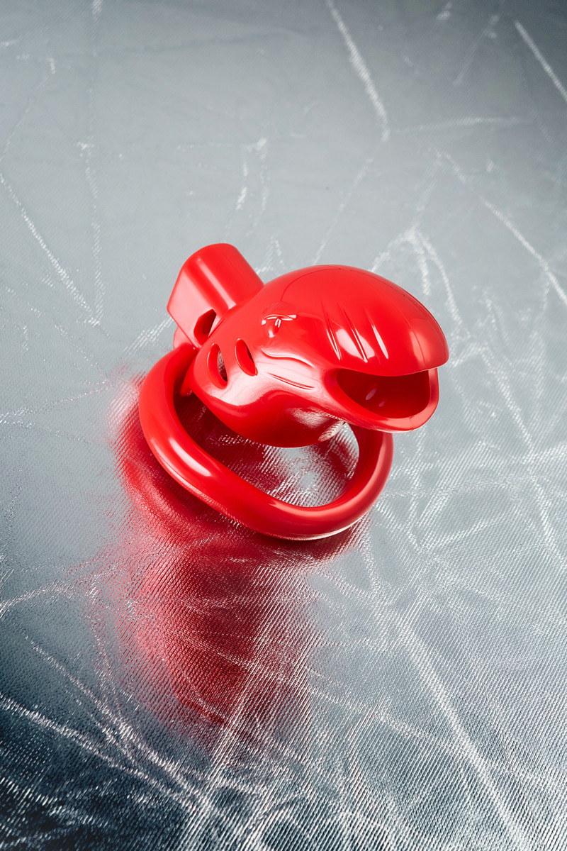 картинка Пояс верности мужской Black&Red by TOYFA, ABS пластик, красный, 10 см от магазина ErosMania