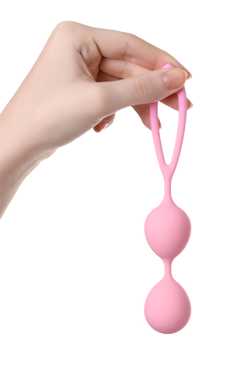 картинка Вагинальные шарики A-Toys by TOYFA Rai, силикон, розовые, 17 см от магазина ErosMania