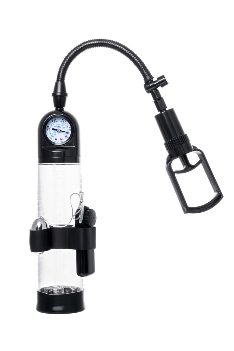 картинка Механическая помпа Sexus Men Training Aksel, ABS-пластик, черная, 70 см от магазина ErosMania