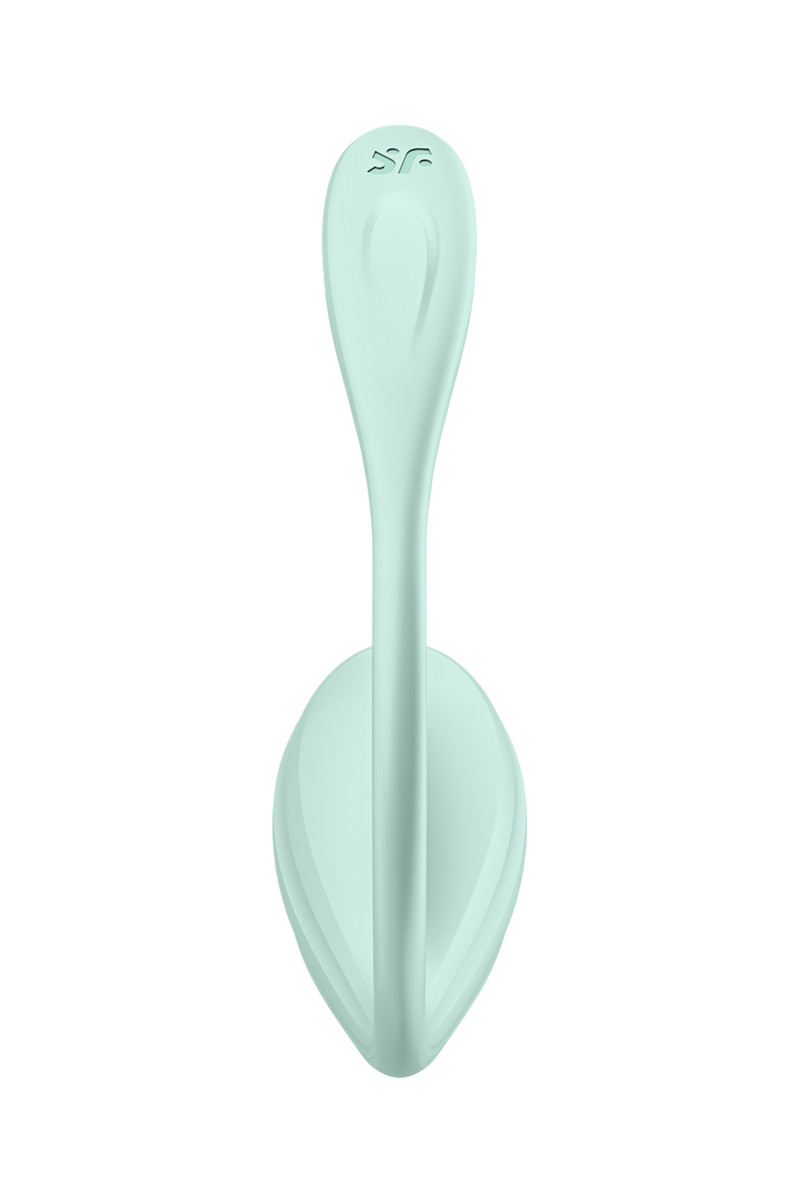 картинка Виброяйцо Satisfyer Smooth Petal Connect App, мятное, 6,5 см от магазина ErosMania