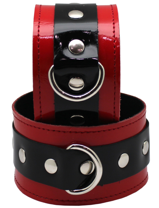 картинка Поножи узкие, лакированные, красные от магазина ErosMania