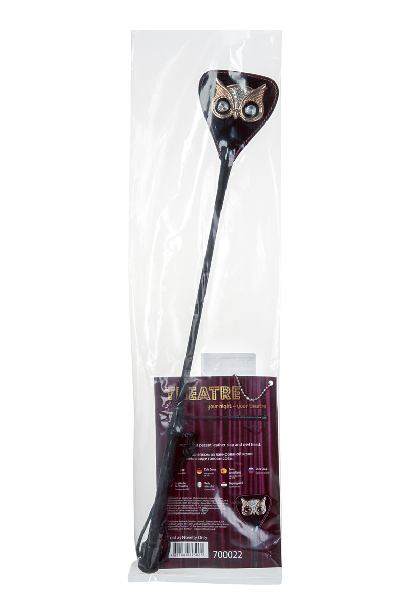картинка Стек TOYFA Theatre «Сова», черный, 55 см от магазина ErosMania