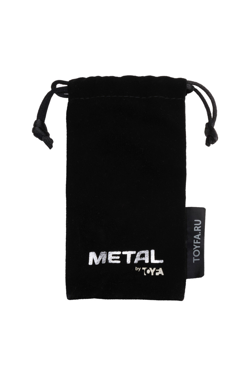 картинка Пояс верности мужской Metal by TOYFA с открытой головкой, серебряный, 13 см от магазина ErosMania