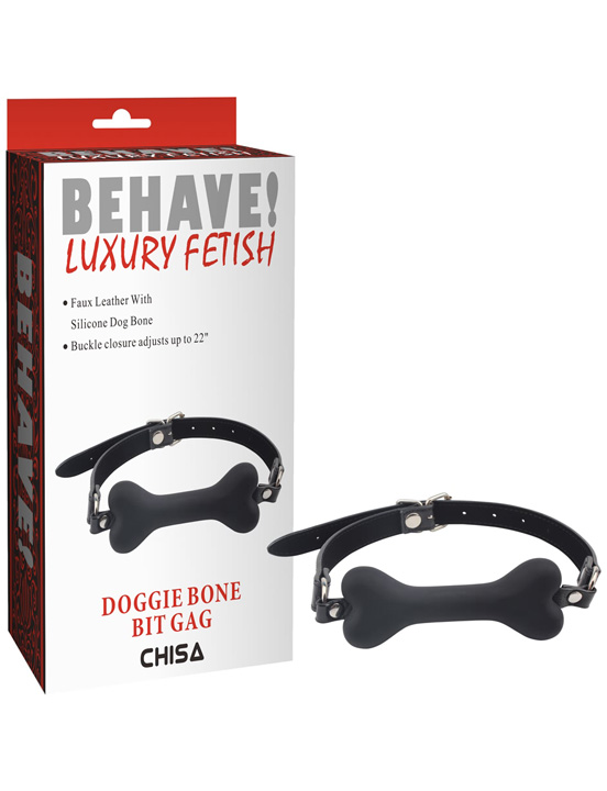 картинка Кляп-кость Doggle Bone Bit Gag, чёрный от магазина ErosMania