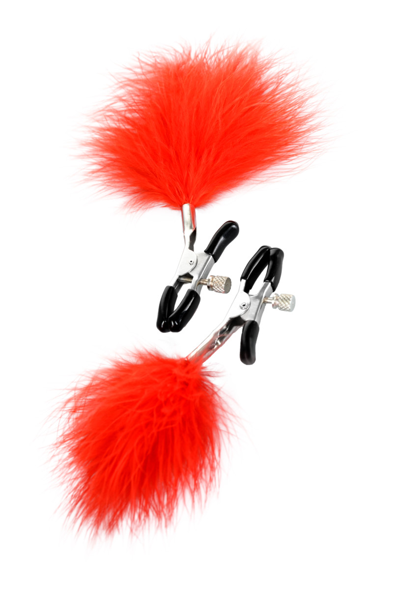 картинка Зажимы для сосков TOYFA Theatre, металл, красный от магазина ErosMania