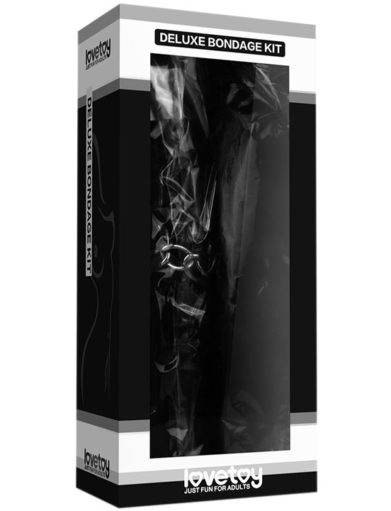картинка Набор БДСМ Deluxe Bondage Kit (наручники, плеть, кляп-шар) от магазина ErosMania