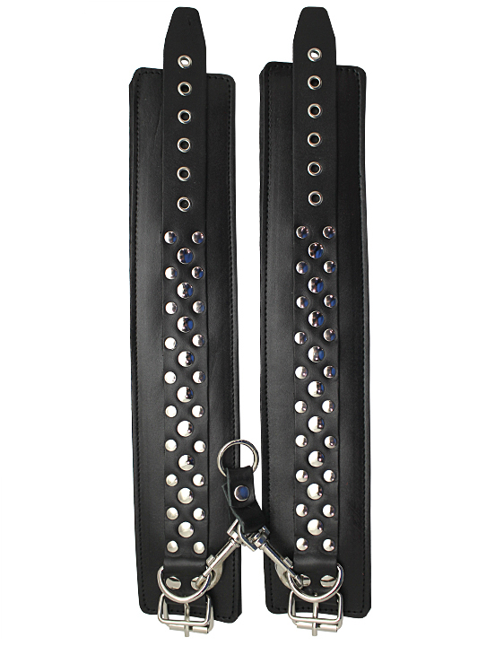 картинка Поножи на мягкой подкладке, чёрные, размер универсальный от магазина ErosMania