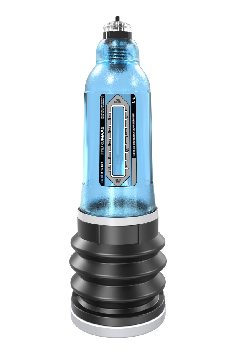 картинка Помпа для пениса Bathmate HYDROMAX5, ABS пластик, голубая, 26 см (аналог Hydromax X20) от магазина ErosMania