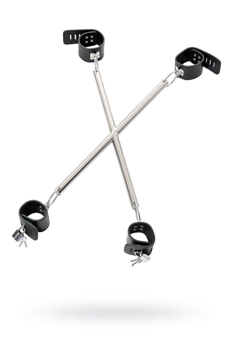 картинка Комплект бондажный TOYFA Theatre, кожа-металл, черный от магазина ErosMania