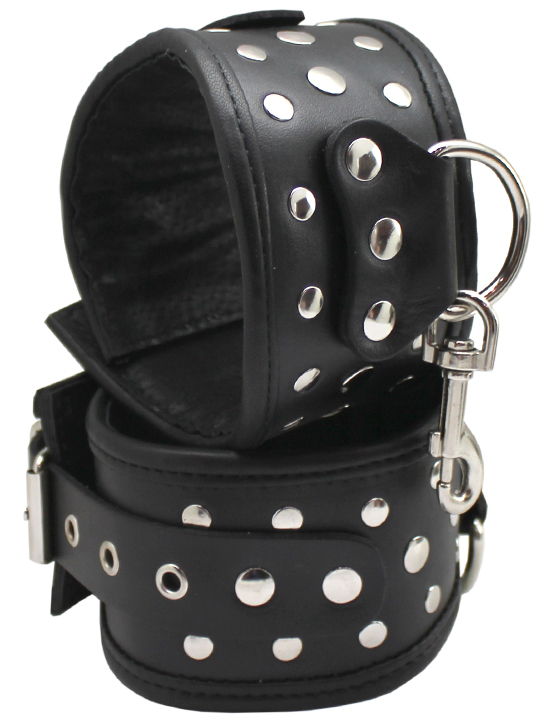 картинка Поножи фигурные, чёрные, размер универсальный от магазина ErosMania