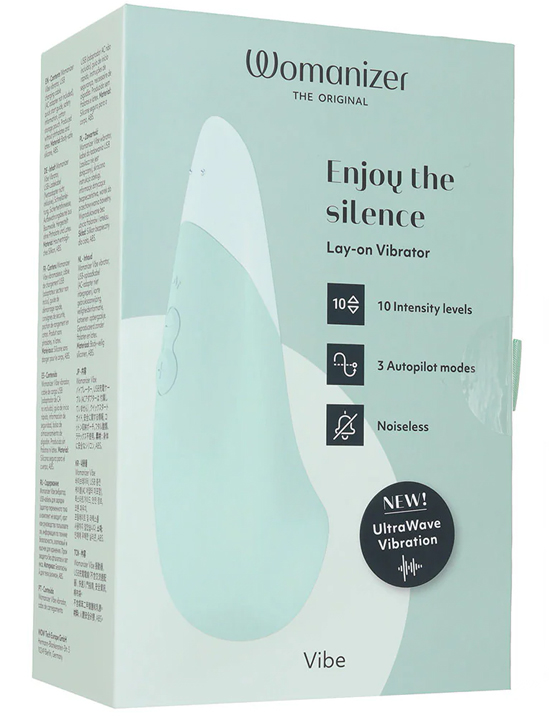 картинка Клиторальный вибратор Womanizer Vibe, серо-зёленый от магазина ErosMania