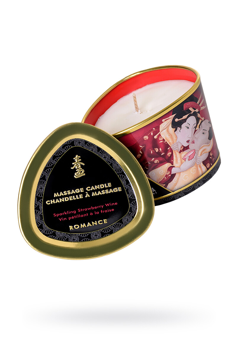 картинка Массажное аромамасло Shunga Romance, клубника и шампанское, 170 мл от магазина ErosMania