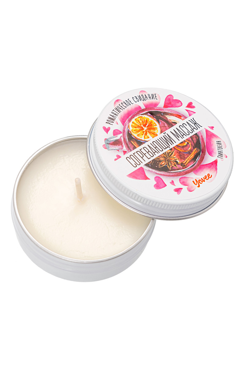 картинка Массажная свеча романтическая Yovee «Согревающий массаж», глинтвейн, 30 мл от магазина ErosMania