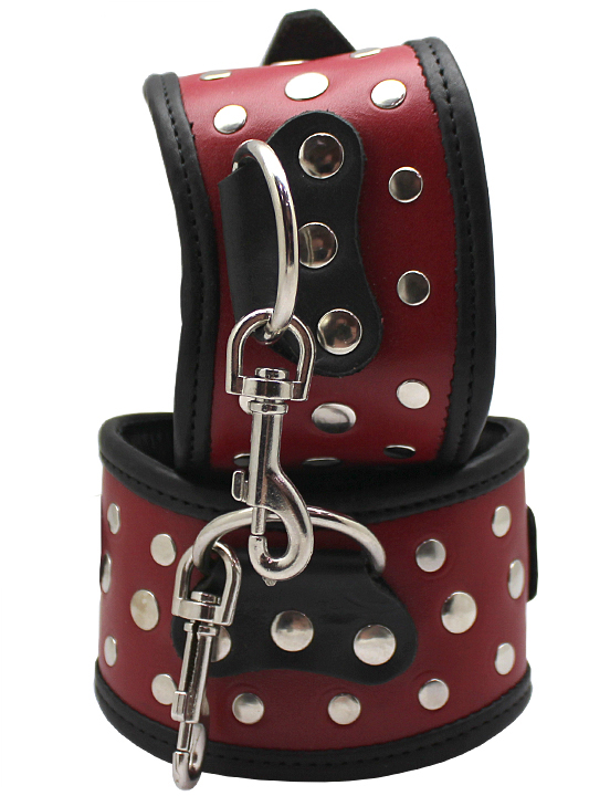 картинка Поножи фигурные, красные, размер универсальный от магазина ErosMania