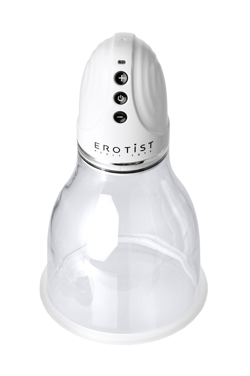 картинка Вакуумная помпа для груди Erotist, ABS пластик, прозрачная, 22 см от магазина ErosMania