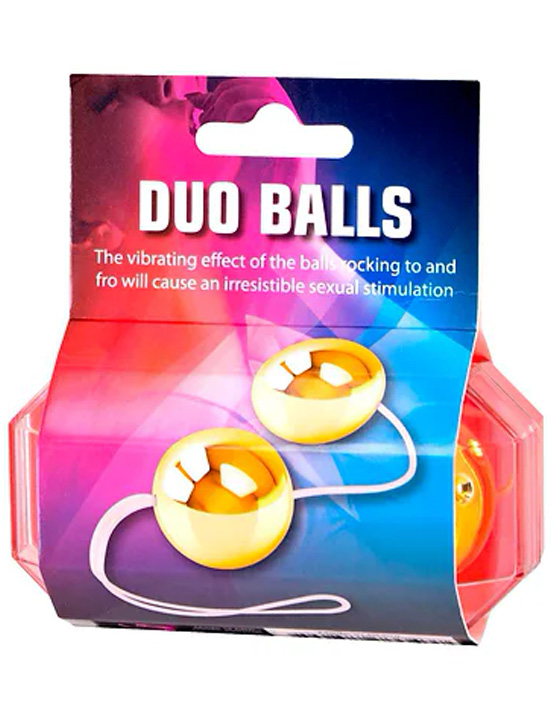 картинка Вагинальные шарики GOLD METAL BALLS, золотые, диаметр 35 мм от магазина ErosMania