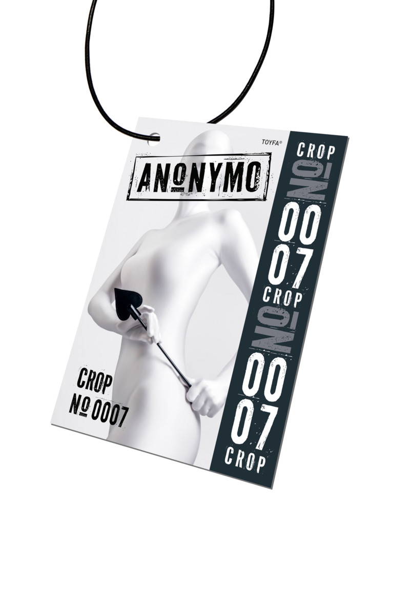 картинка Стек Anonymo #0007, PU кожа, черный, 36 см от магазина ErosMania