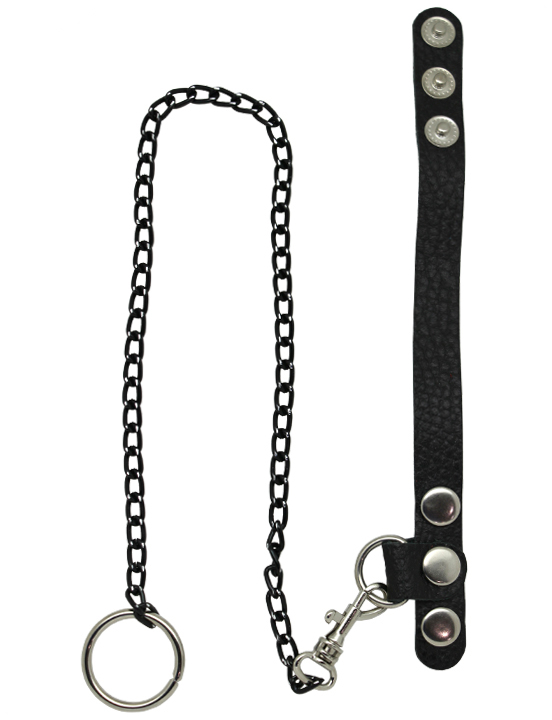 картинка Поводок, чёрный, 35 см от магазина ErosMania