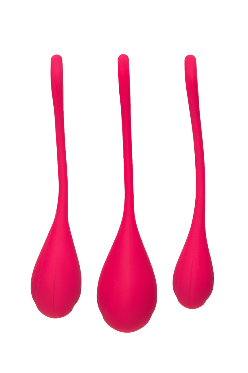 картинка Набор вагинальных шариков Satisfyer YONI, силикон, красный, Ø 2 см. от магазина ErosMania