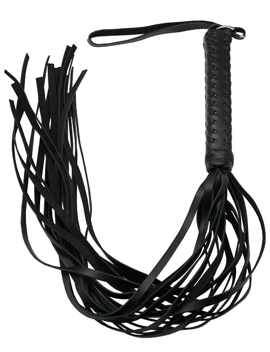 картинка Флогер, ручка плетёная, с жёстким хвостом от магазина ErosMania