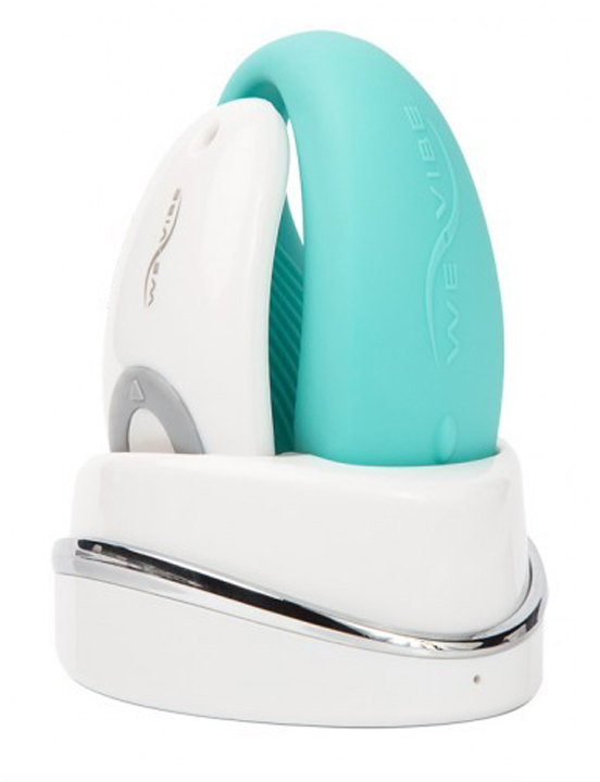 картинка Электровибромассажёр We-Vibe Sync Aqua, с дистанционным управлением, бирюзовый от магазина ErosMania