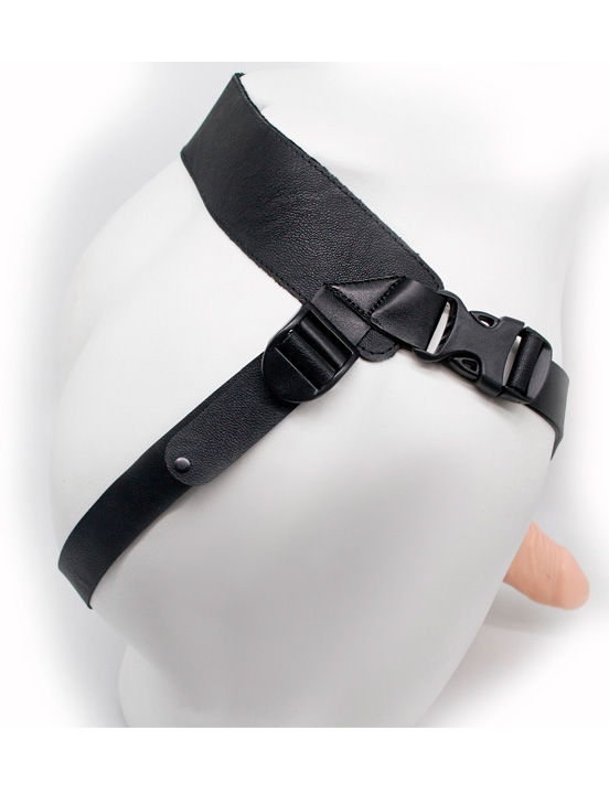 картинка Фаллоимитатор поясной пустотелый с бандажом от магазина ErosMania