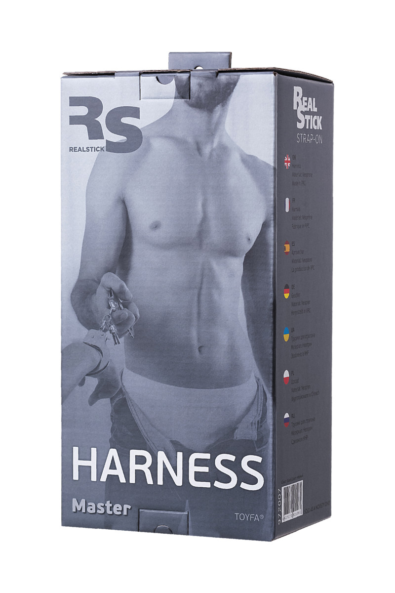 картинка Трусики для страпона TOYFA RealStick Strap-On Master, неопрен, черные от магазина ErosMania