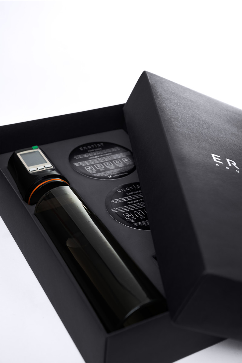 картинка Автоматический вакуумный тренажер для мужчин Erotist ToZoom, ABS пластик, черный, 28,5 см от магазина ErosMania