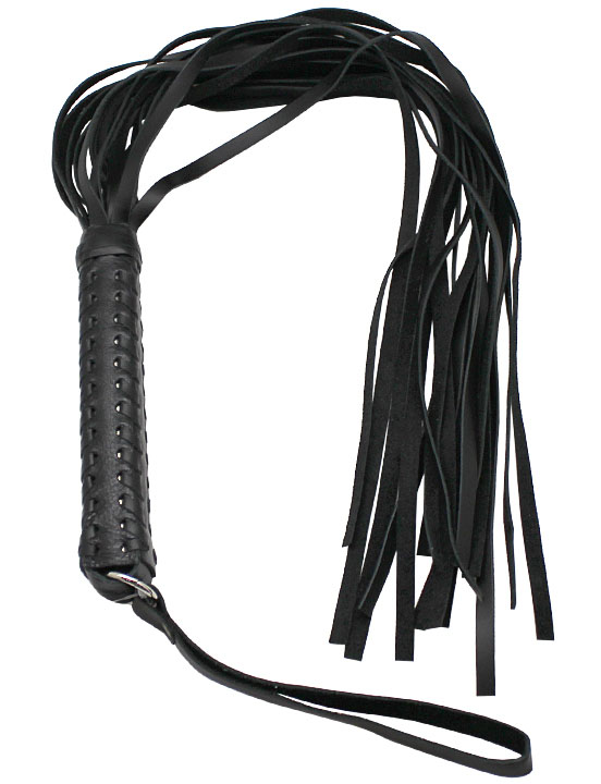 картинка Флогер, ручка плетёная, с жёстким хвостом от магазина ErosMania