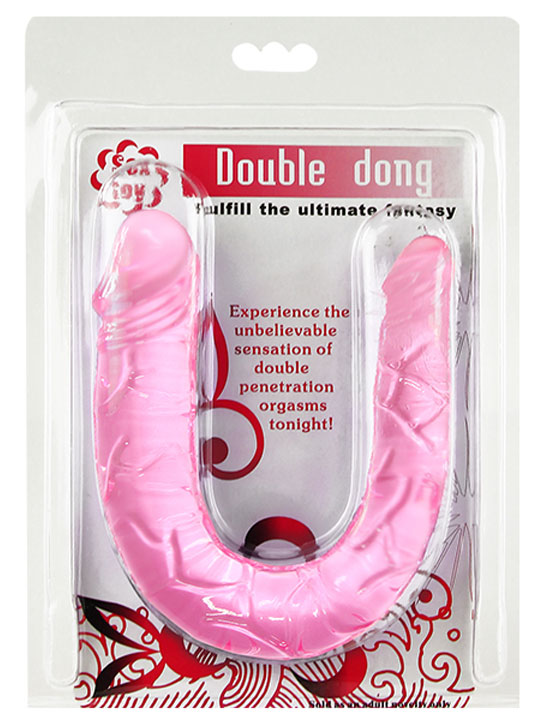 картинка Фаллоимитатор двойной, розовый, диаметр 32 и 22 мм от магазина ErosMania