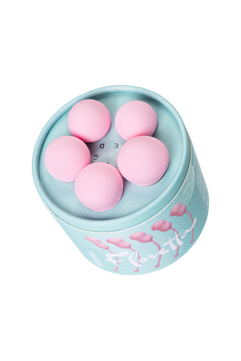 картинка Набор вагинальных шариков Flovetta by Toyfa TULIPS, силикон, розовый, 5,3 см от магазина ErosMania