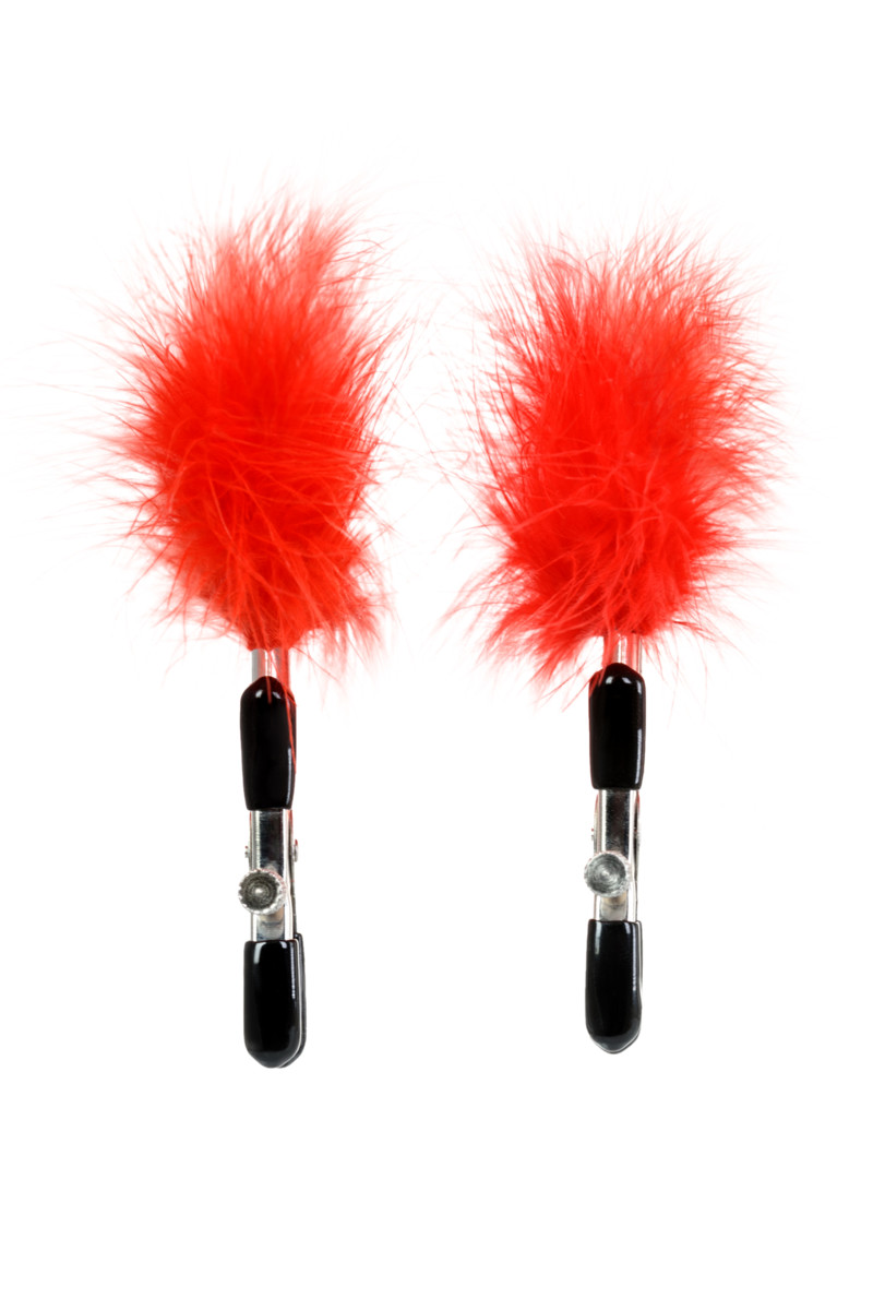 картинка Зажимы для сосков TOYFA Theatre, металл, красный от магазина ErosMania