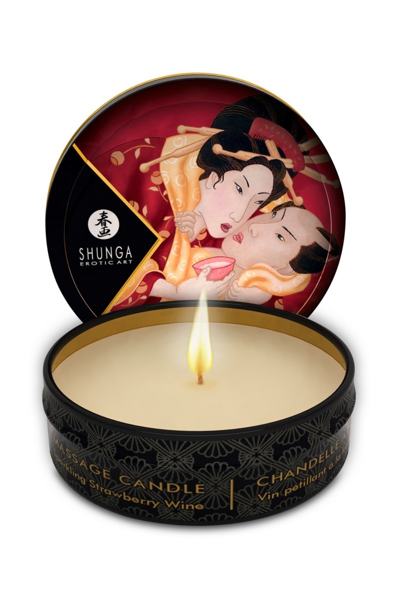 картинка Массажное аромамасло Shunga Romance, клубника и шампанское, 30 мл от магазина ErosMania