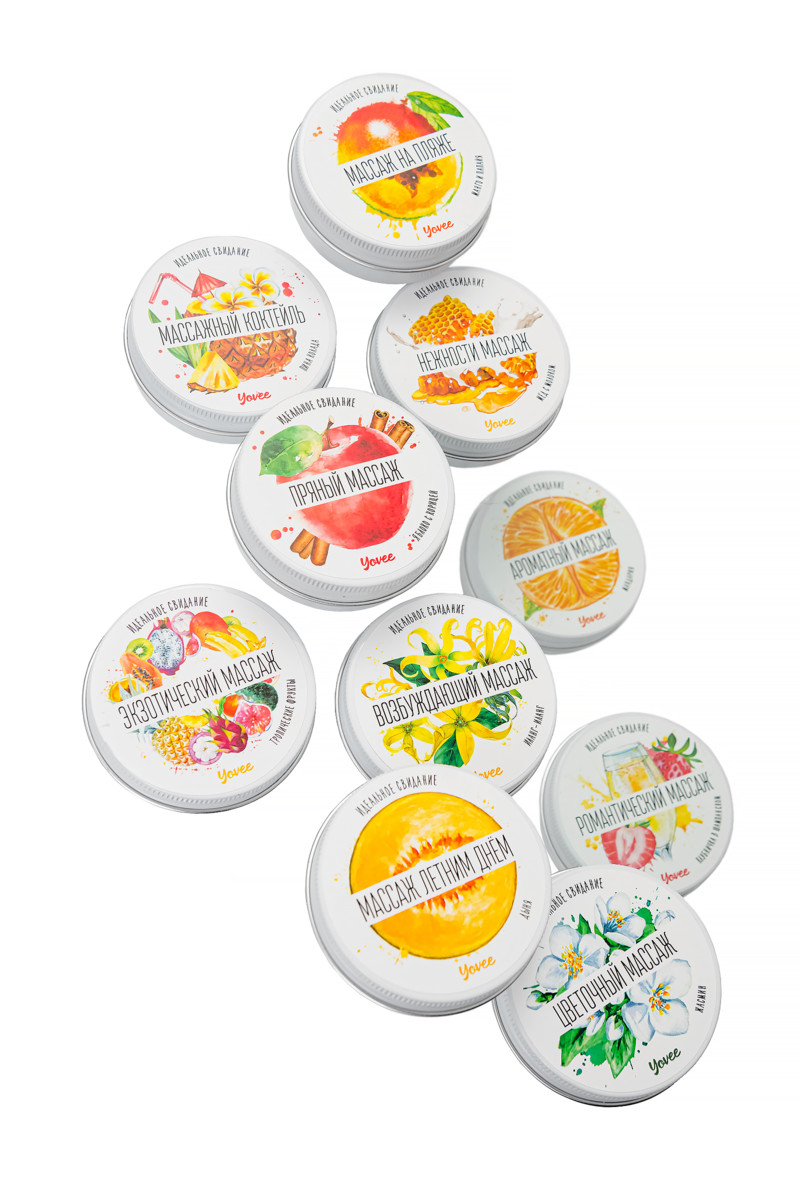 картинка Массажная свеча Yovee «Массаж летним днём», дыня, 30 мл от магазина ErosMania