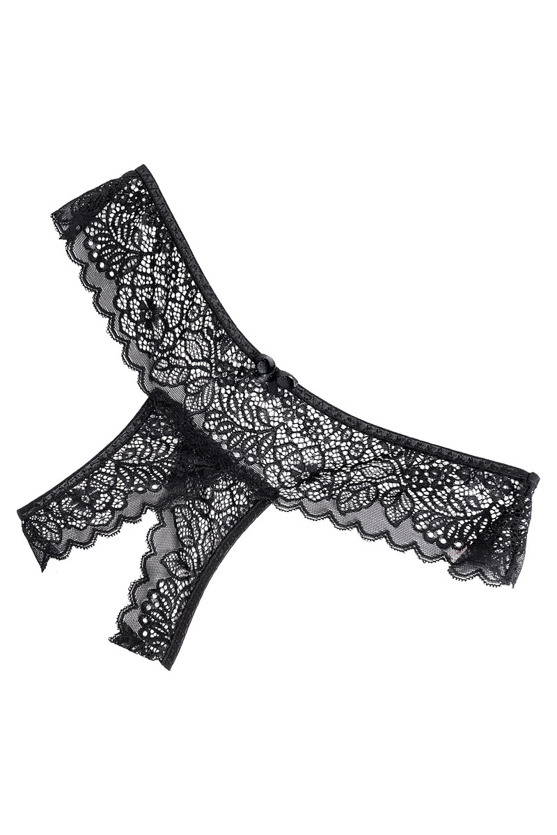 картинка Трусы Eromantica, Juno, с доступом, черные, 42-44 от магазина ErosMania