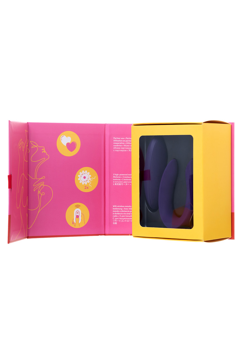 картинка Вибромассажёр для пар Satisfyer Double Partner Plus Remote от магазина ErosMania