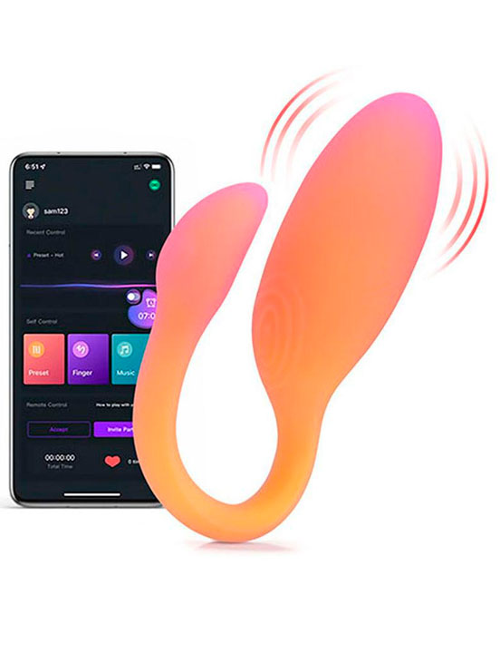 картинка Вибратор Magic Motion Flamingo Max, оранжевый от магазина ErosMania
