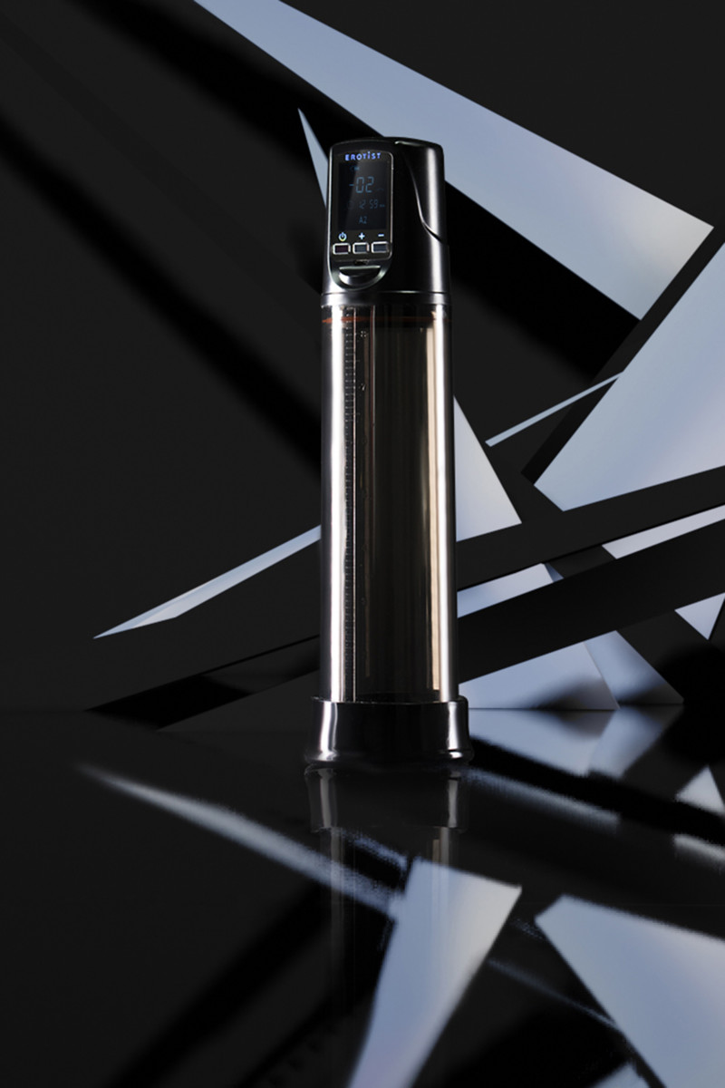картинка Автоматический вакуумный тренажер для мужчин Erotist ToZoom, ABS пластик, черный, 28,5 см от магазина ErosMania