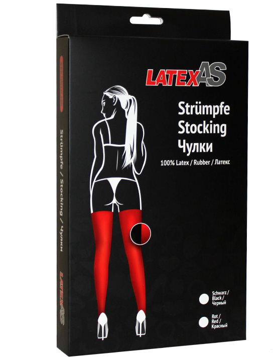 картинка Чулки латексные, чёрные, размер L от магазина ErosMania
