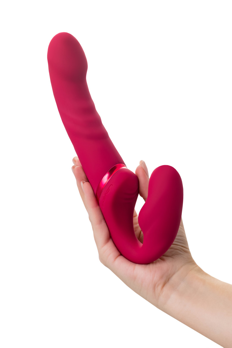 картинка Страпон LOVENSE Lapis, силикон, красный, 23 см от магазина ErosMania