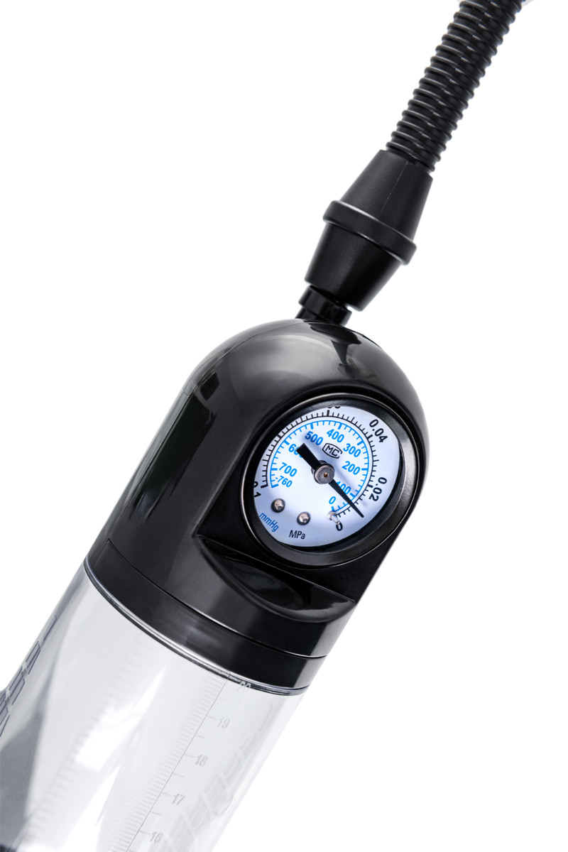 картинка Механическая помпа Sexus Men Training Aksel, ABS-пластик, черная, 70 см от магазина ErosMania