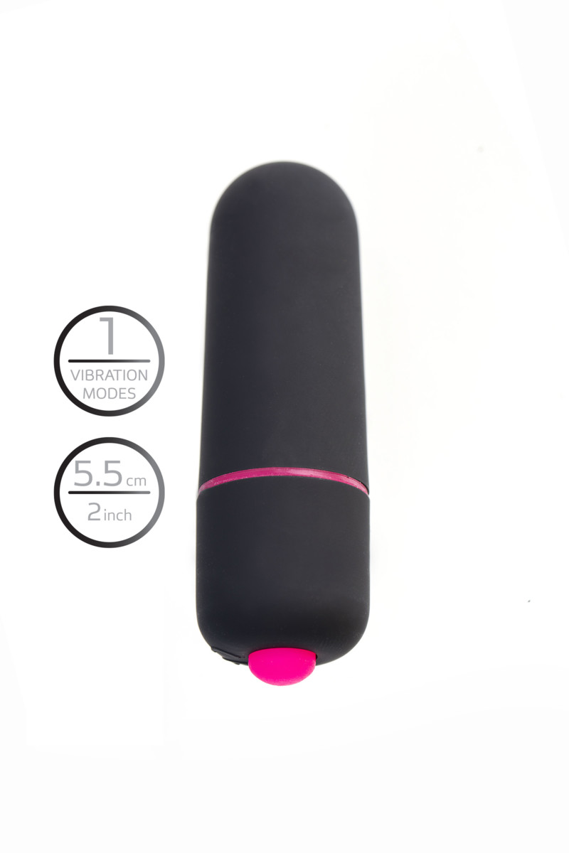 картинка Вибропуля A-Toys Alli ABS пластик, черный, 5,5 см, Ø 1,7 см от магазина ErosMania