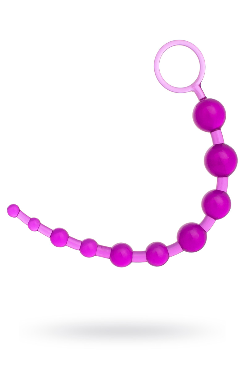 картинка Шарики анальные TOYFA, PVC, фиолетовый, 30 см от магазина ErosMania