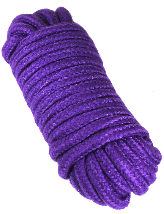 картинка Верёвка для бондажа и декоративной вязки, фиолетовая, 10 м от магазина ErosMania