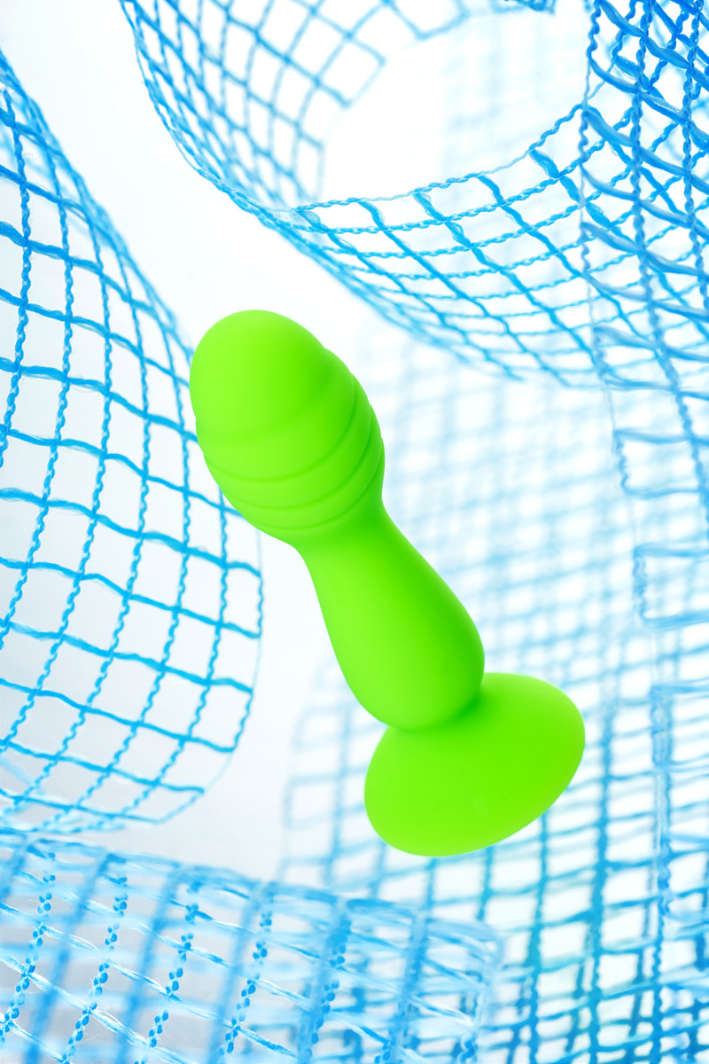 картинка Анальная втулка A-Toys by TOYFA Terg, силикон, зеленый, 10 см от магазина ErosMania